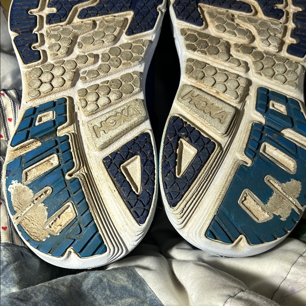 Hoka One One Men’s Blue Mesh Lace-Up Running Athletic Shoes, Sz 9 - Picture 8 of 10